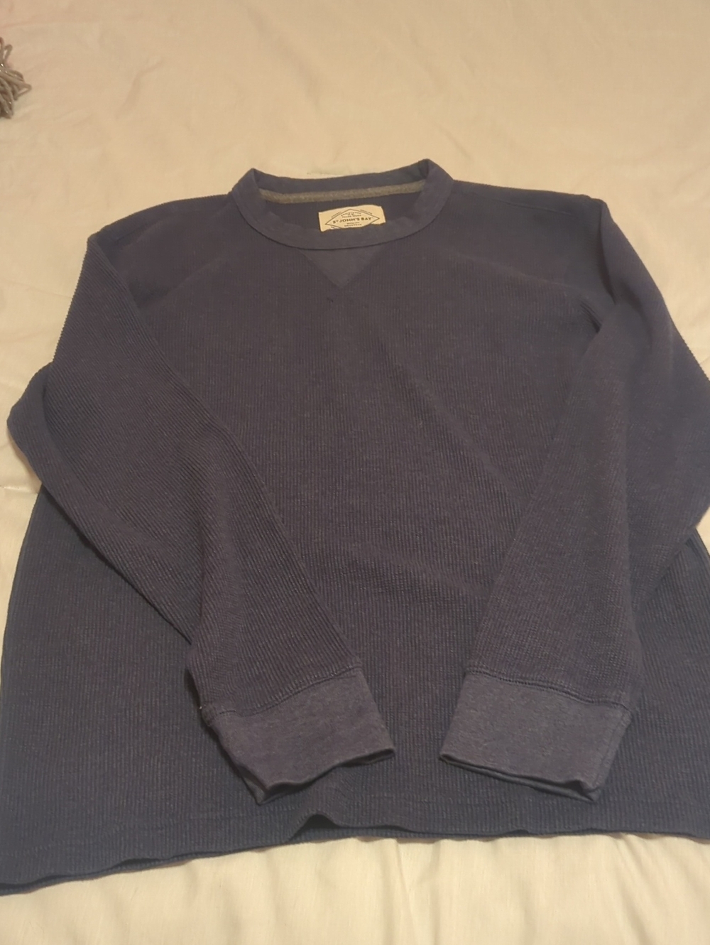 St. John's Bay Navy Crewneck Thermal Sweater